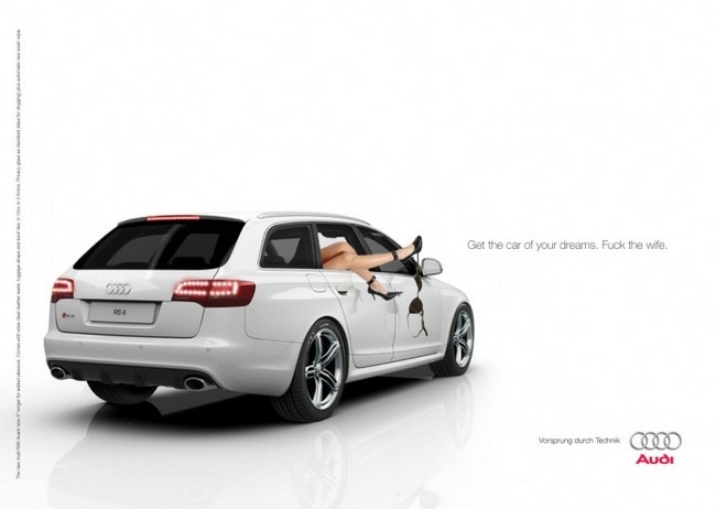 Провокативна реклама на Audi RS6