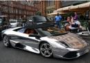 Хромирано Lamborghini Murcielago събра погледите в Лондон